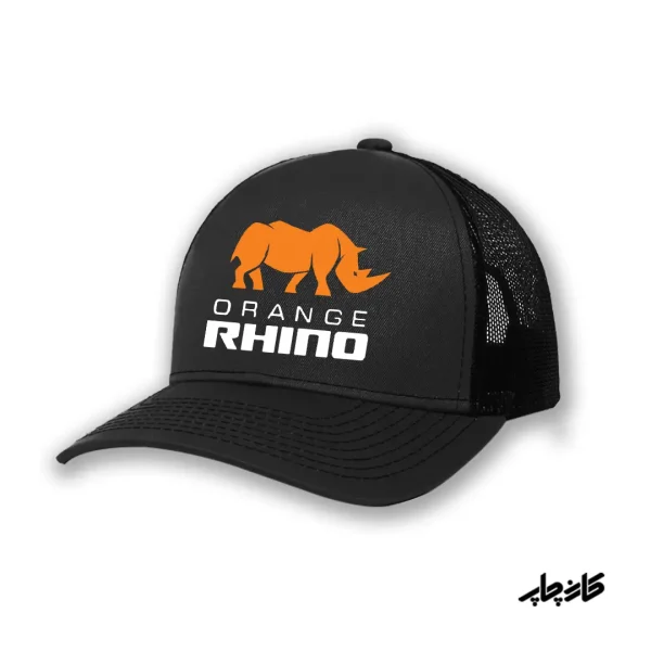 کلاه کپ کرگدن نارنجی orange rhino