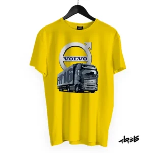 تیشرت طرح ولوو اف هاچ 16 Volvo FH16 زرد