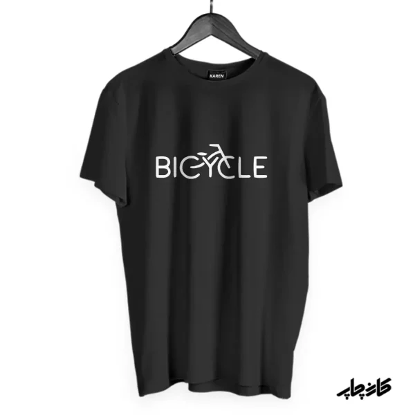 تیشرت مشکی لوگو دوچرخه Bicycle