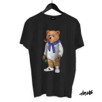 چاپ طرح روی تیشرت خرس پیپ کش