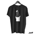 چاپ طرح روی تی شرت قلب بی تی اس BTS