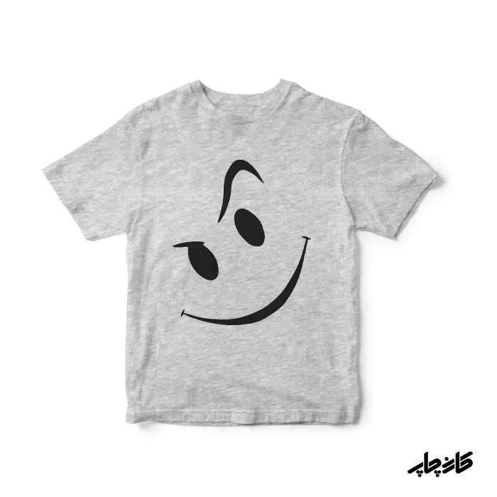 چاپ روی بادی زیر دکمه طرح لبخند