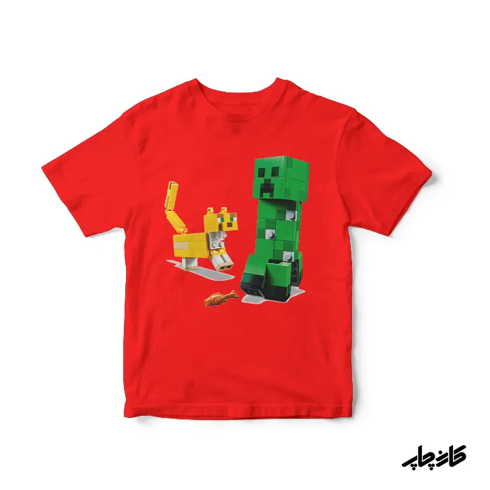 تی شرت ماینکرفت و سگ نگهبان