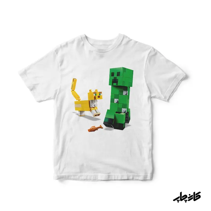 تی شرت ماینکرفت و سگ نگهبان