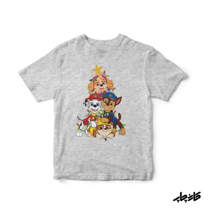 تیشرت بچگانه سگ های نگهبان درخت کریسمس