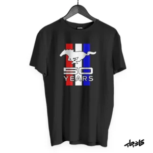 تیشرت مشکی موستانگ 50 سال