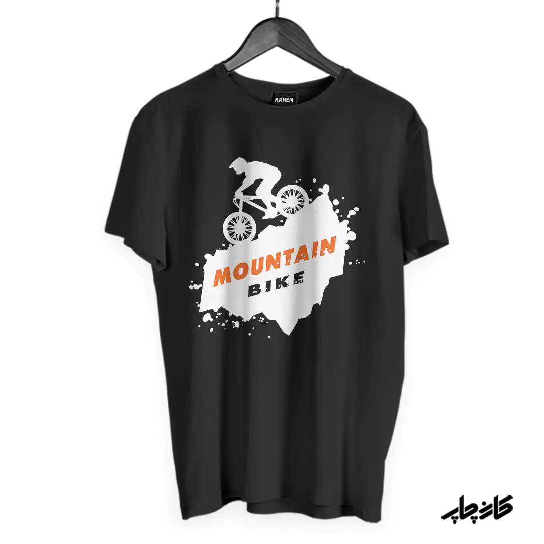 تیشرت مشکی دوچرخه سواری کوهستان Mountain Bike