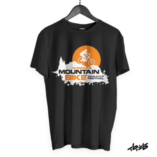 تیشرت مشکی دوچرخه سواری کوهستان Mountain Bike 2