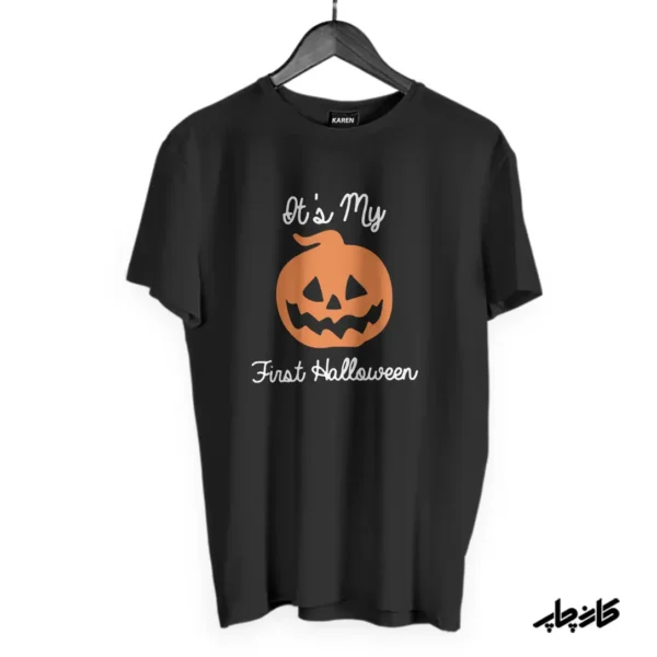 تیشرت مشکی اولین هالووین کودک First Halloween