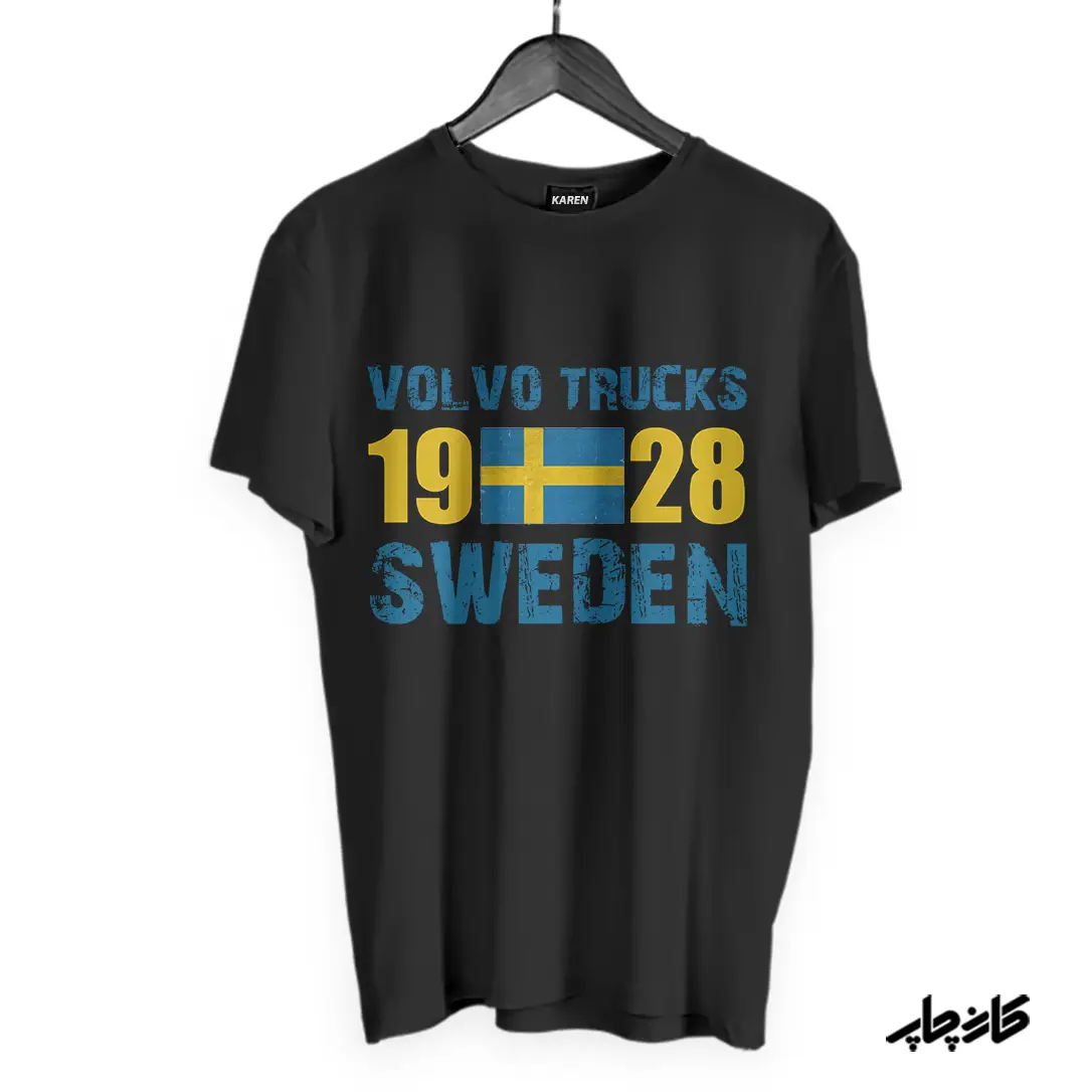 تیشرت مشکی ولوو Volvo Truck 1928 Sweden