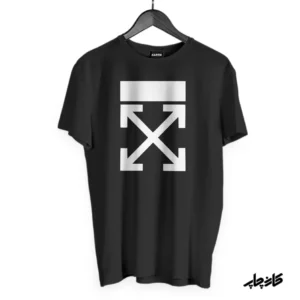 تیشرت نخ پنبه مشکی OFF White 1