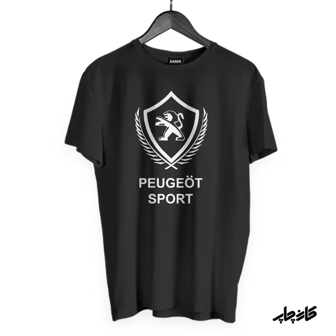 تیشرت نخ پنبه لوگو پژو اسپورت Peugeot Sport