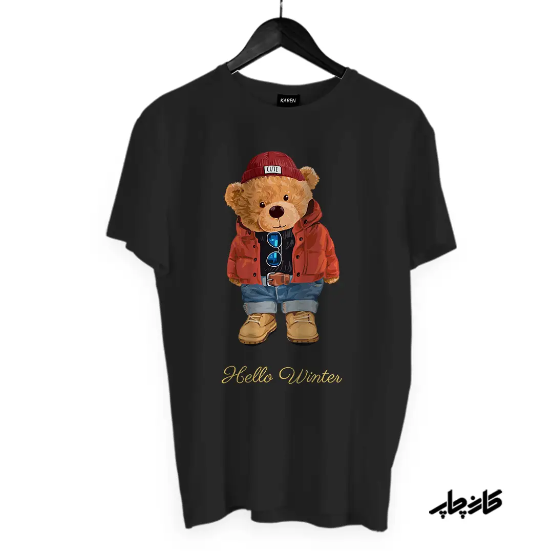 تی شرت تدی در زمستان