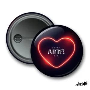 پیکسل طرح قلب نئونی valentine