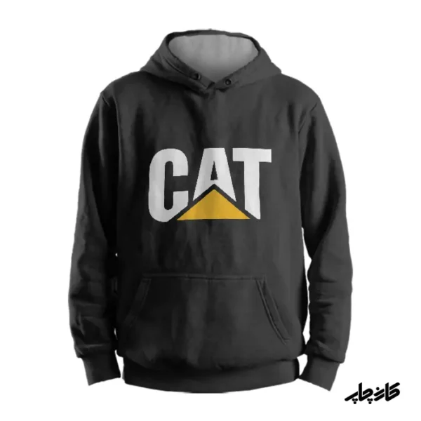 سویشرت مشکی لوگو کاترپیلار CAT