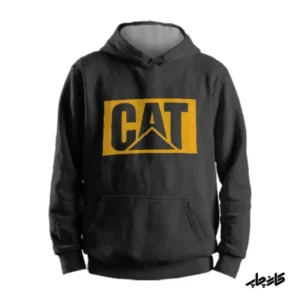سویشرت نخ پنبه مشکی کاترپیلار CAT