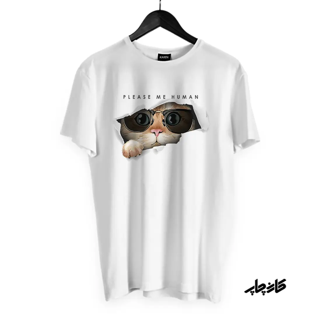 چاپ روی تی شرت گربه بازیگوش