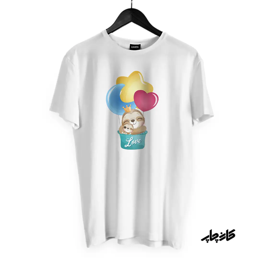 تیشرت تنبل بالن قلبی
