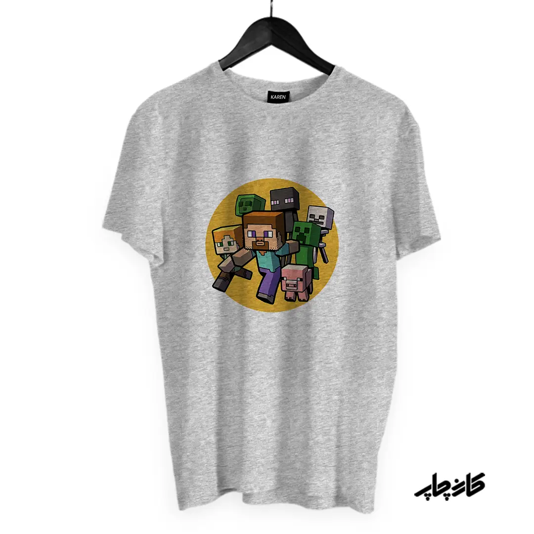 تیشرت طرح ماینکرافت