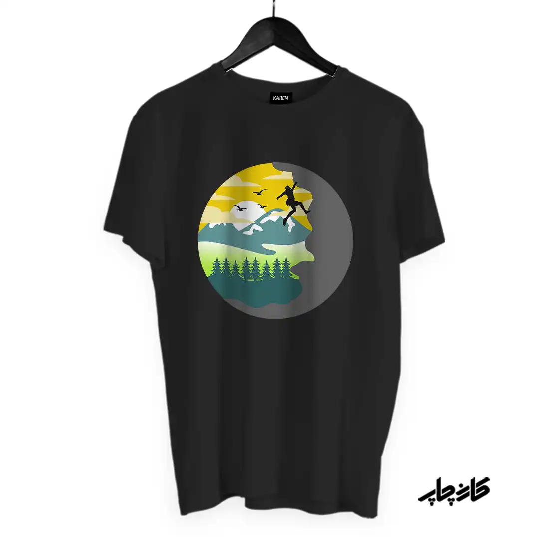 تیشرت سنگ نوردی در طبیعت