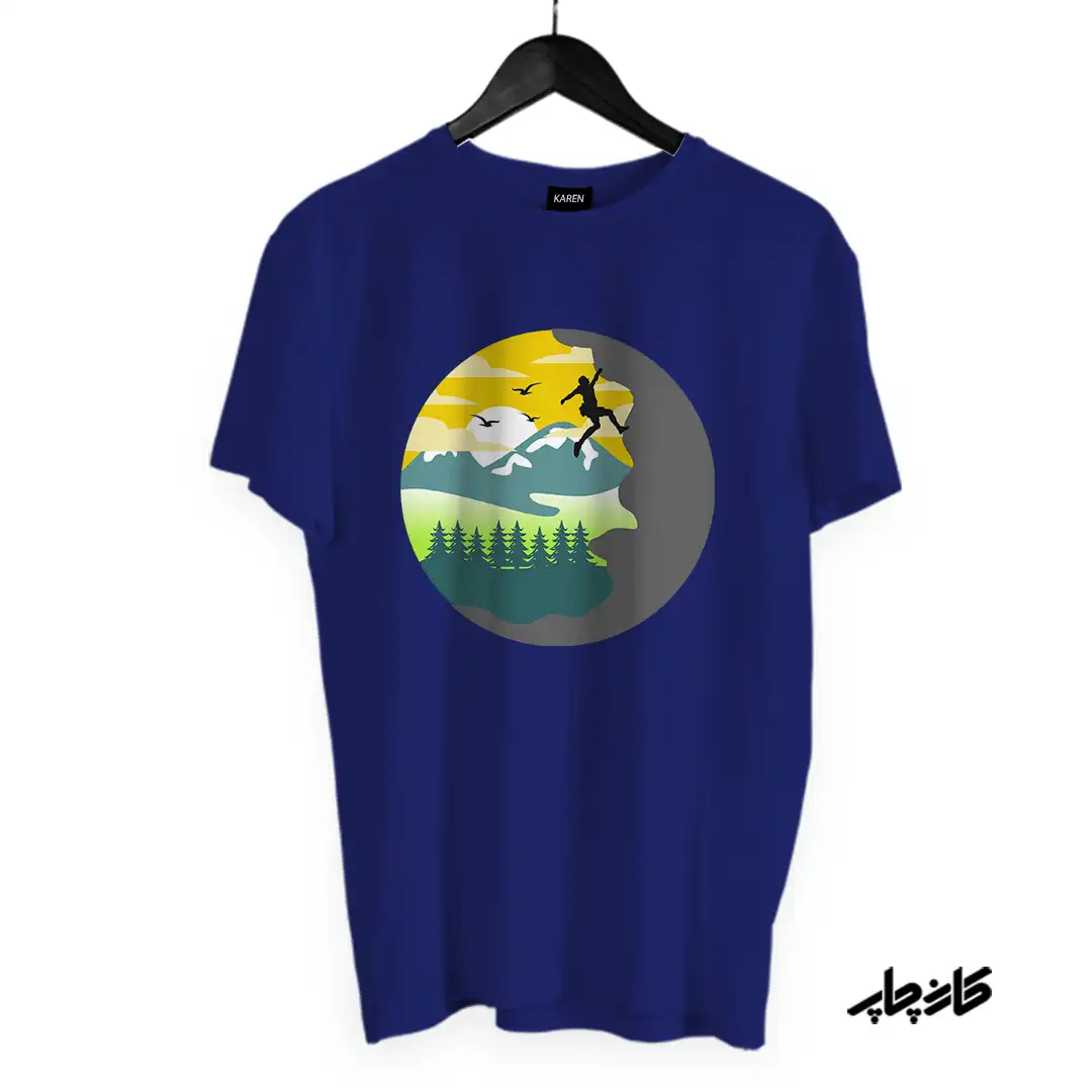 تیشرت سنگ نوردی در طبیعت