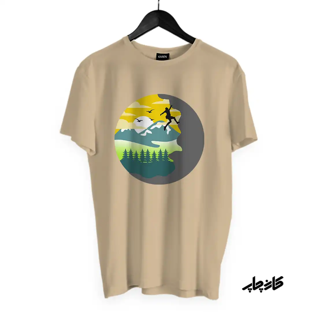 تیشرت سنگ نوردی در طبیعت