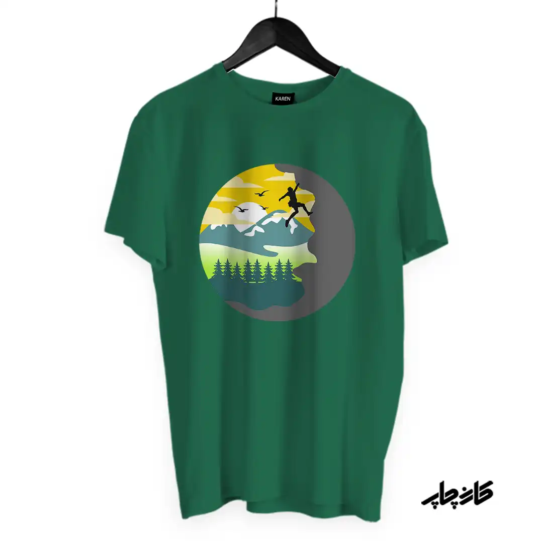 تیشرت سنگ نوردی در طبیعت