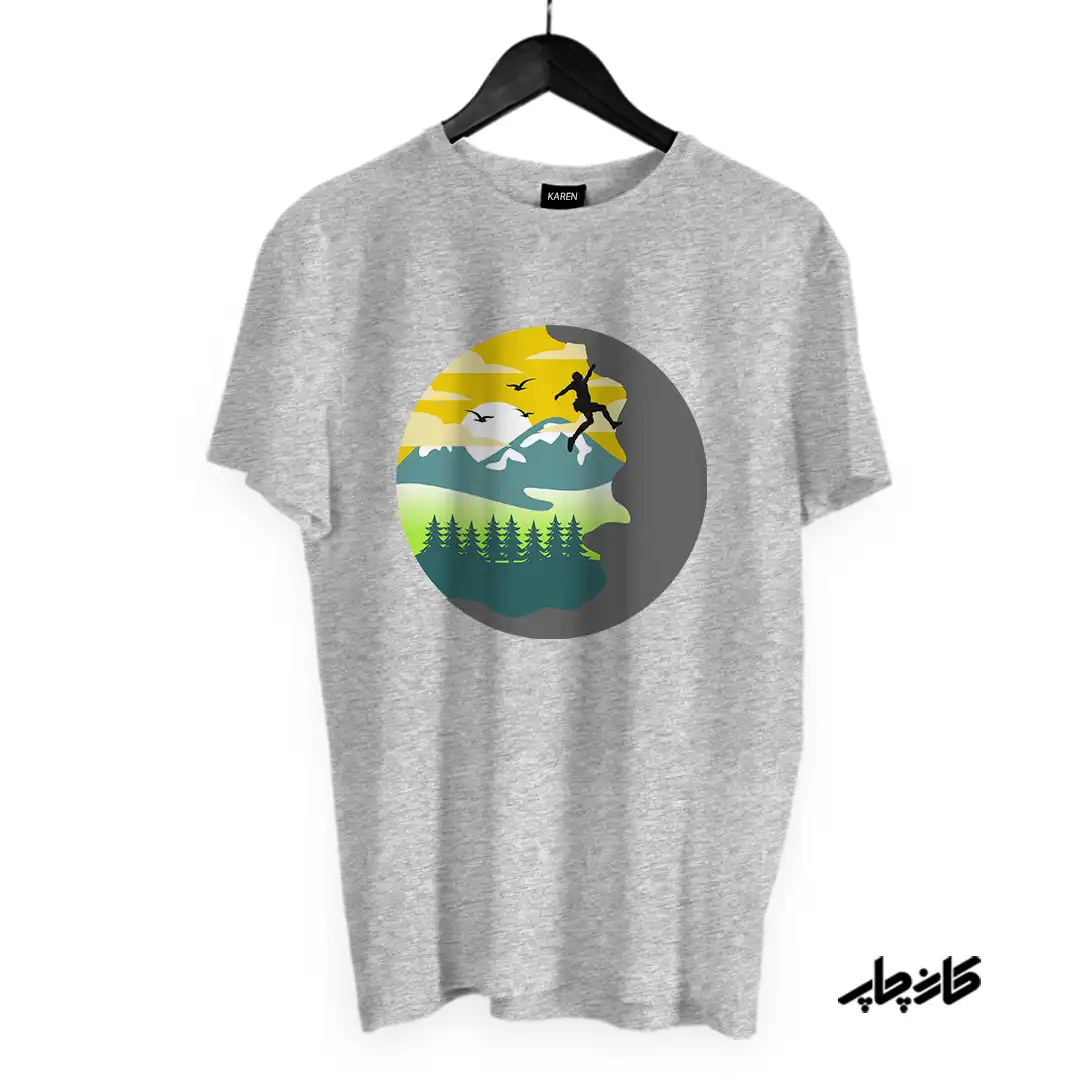 تیشرت سنگ نوردی در طبیعت