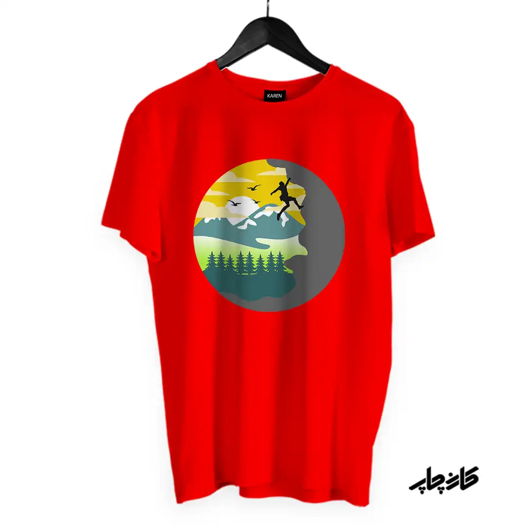 تیشرت سنگ نوردی در طبیعت