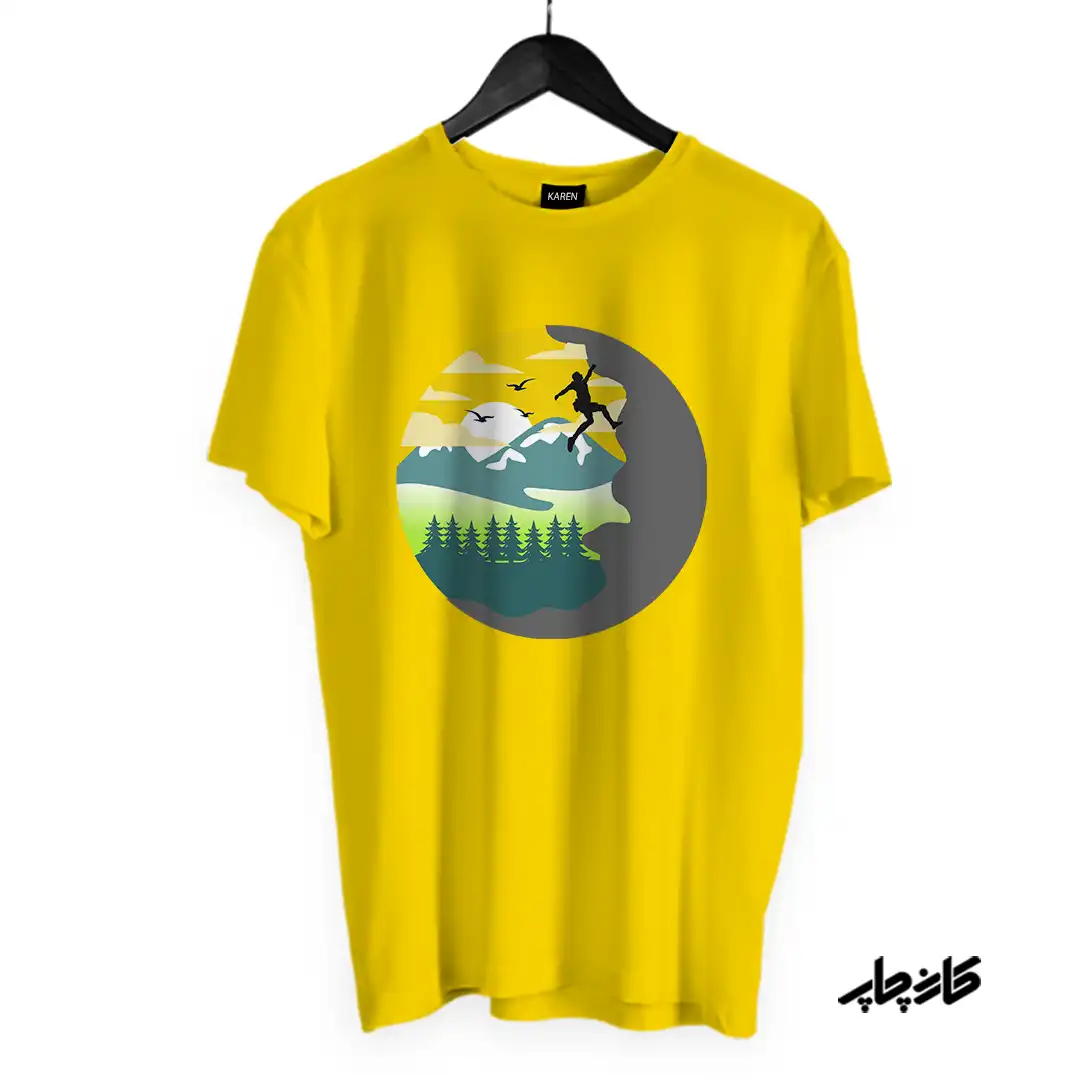 تیشرت سنگ نوردی در طبیعت