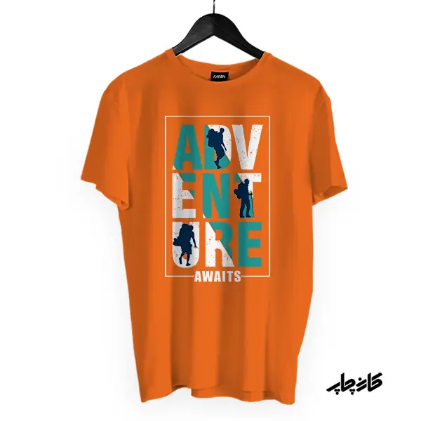 تیشرت ادونچر طبیعت گردی نارنجی