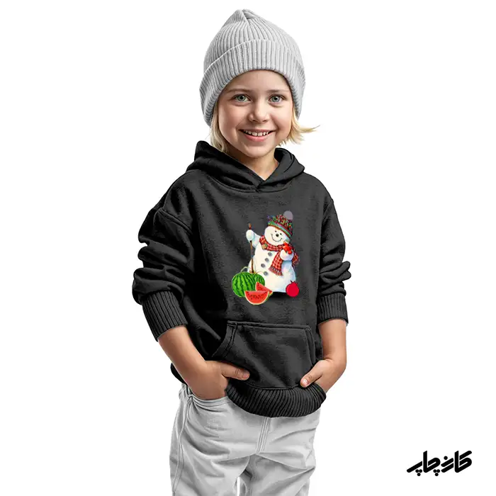 هودی بچگانه آدم برفی یلدایی