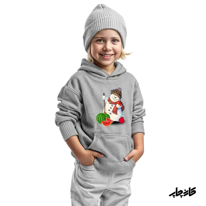 هودی بچگانه آدم برفی یلدایی