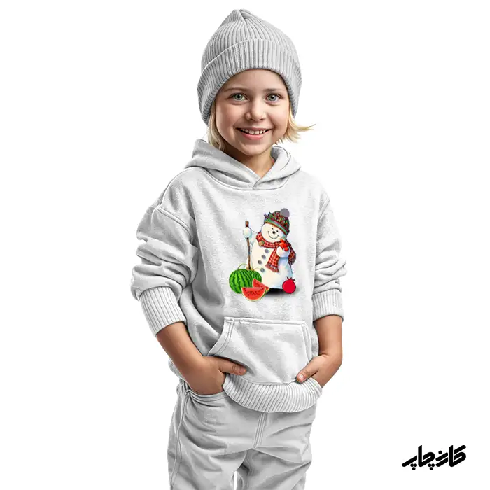 هودی بچگانه آدم برفی یلدایی