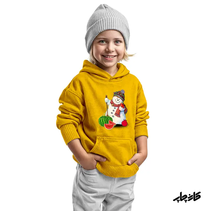 هودی بچگانه آدم برفی یلدایی