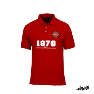 تیشرت یقه‌دار جودون سه دگمه با طرح تراکتور 1970
