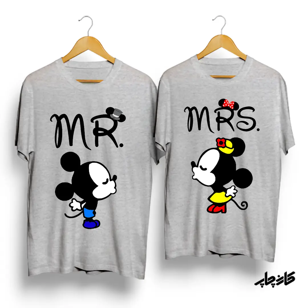 تیشرت ست میکی موز Mr/Mrs