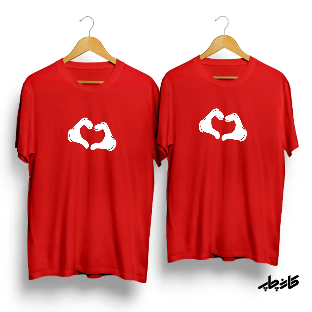 تیشرت ست نخی دست های قلبی