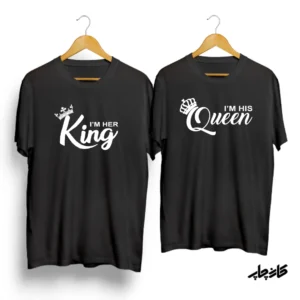 تیشرت ست نخی کینگ و کویین King&Queen