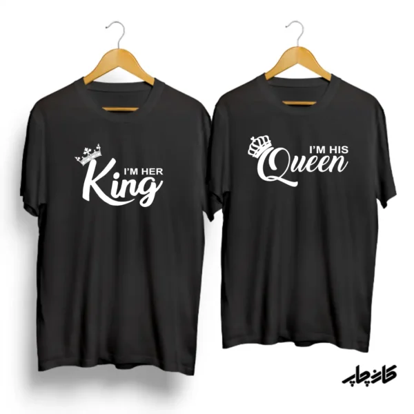 تیشرت ست نخی کینگ و کویین King&Queen
