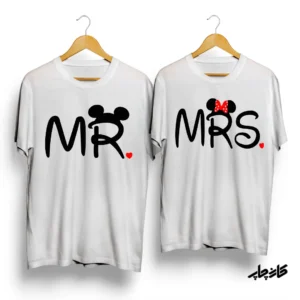 تیشرت ست Mrs/Mr میکی موز