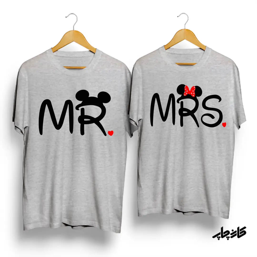 تیشرت ست Mrs/Mr میکی موز