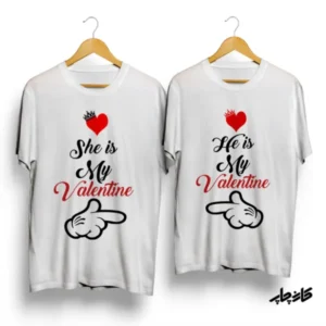 تیشرت ست He/She is my valentine