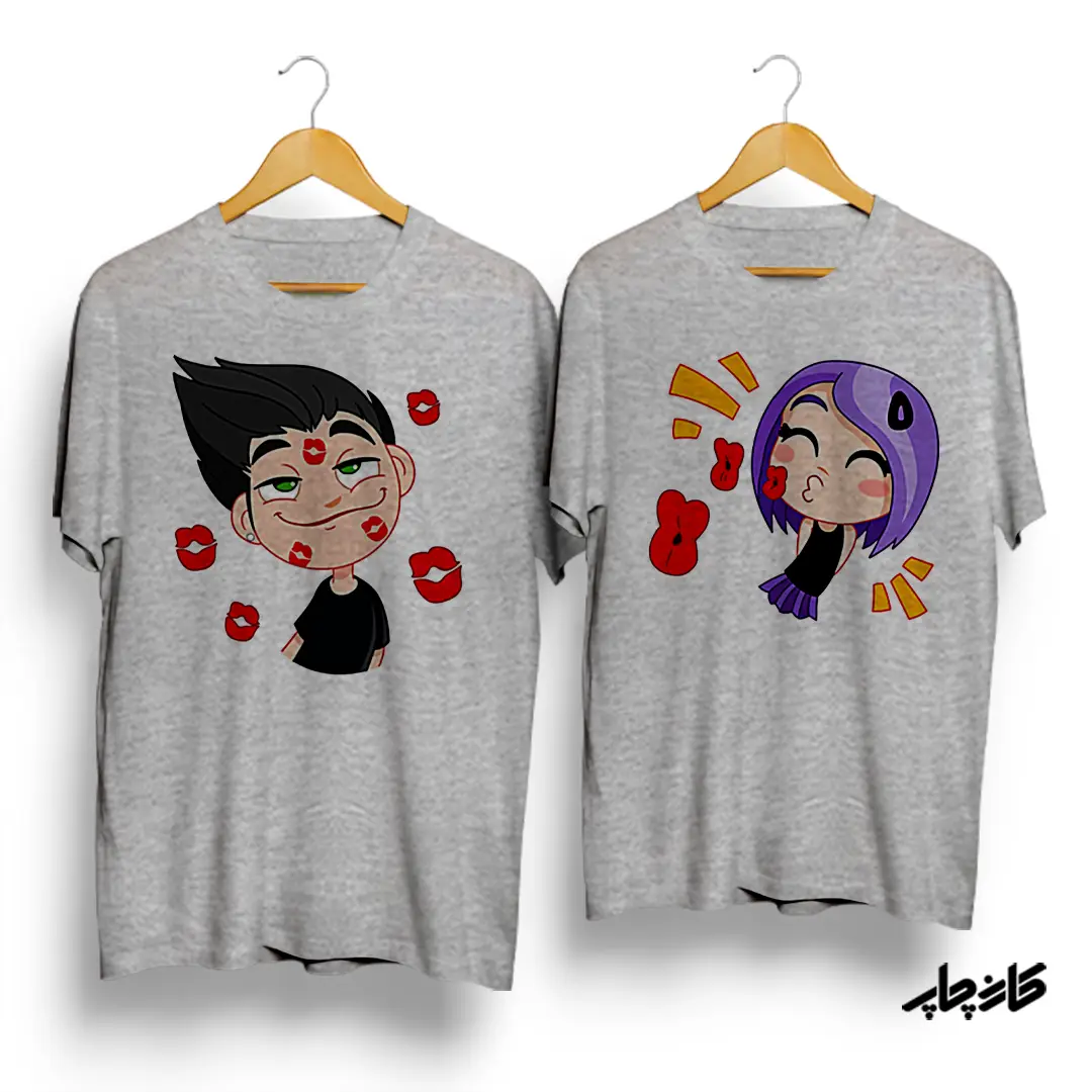 تیشرت ست دختر و پسر دوست داشتنی