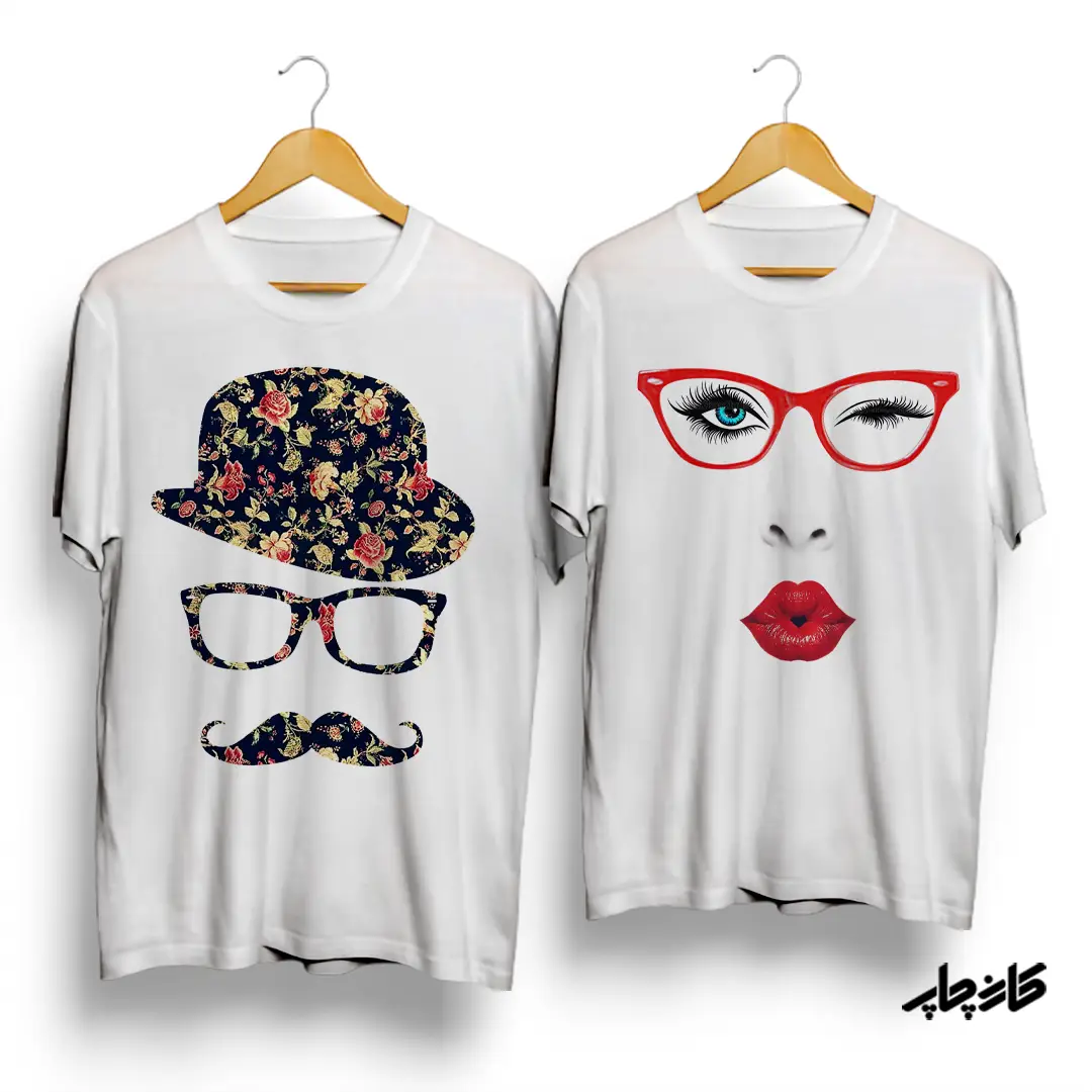 تیشرت ست دختر و پسر عینکی کلاه لبه دار اسپرت