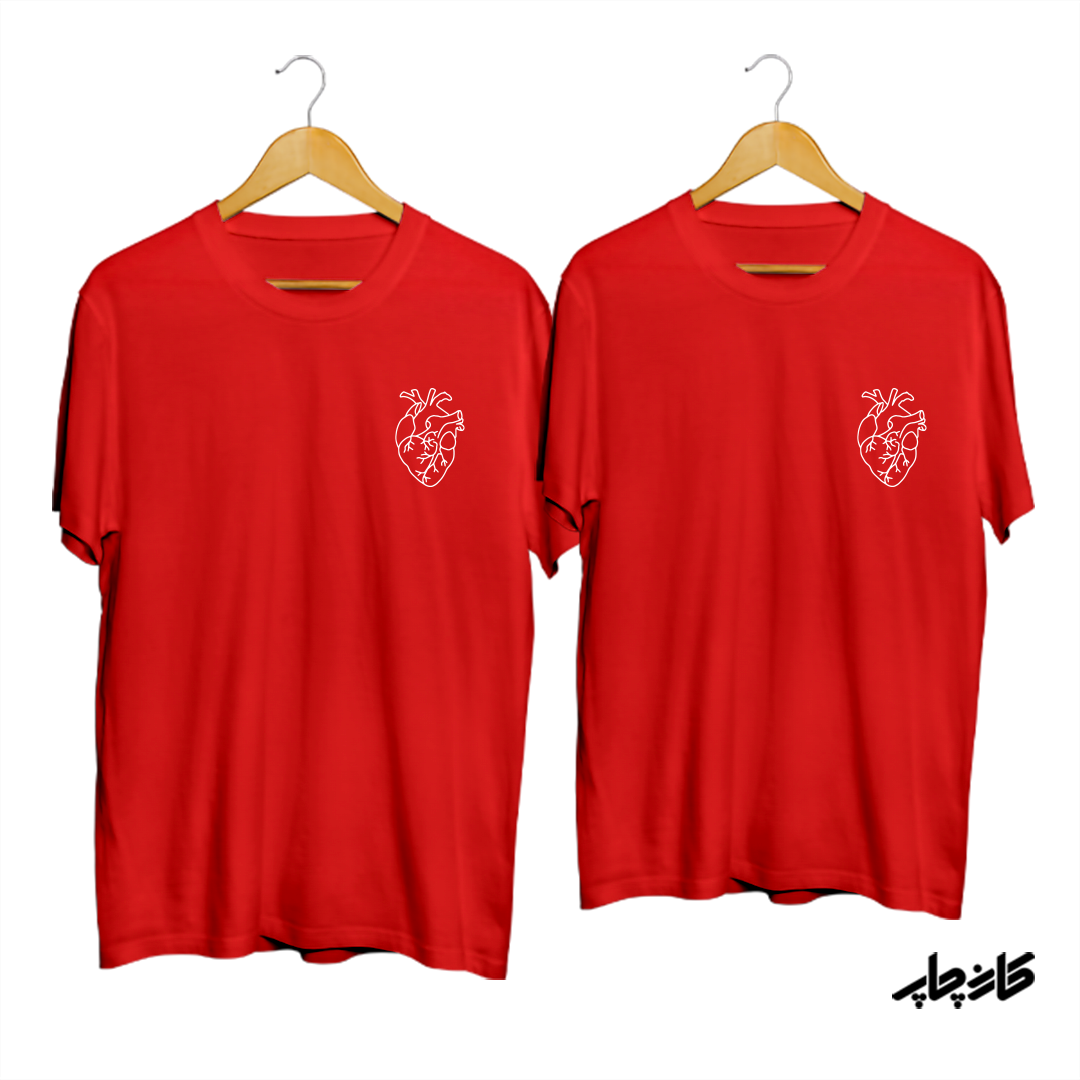تیشرت ست دختر پسر قلب