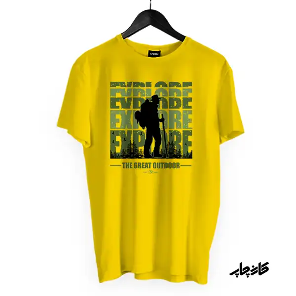 تیشرت کاوشگر طبیعت زرد