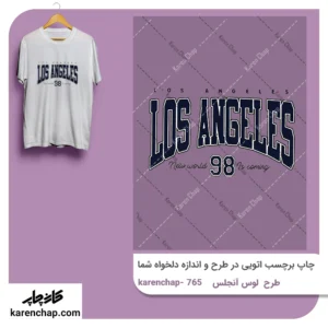 برچسب حرارتی طرح لوس انجلس