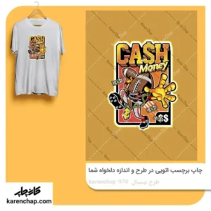 برچسب حرارتی طرح بیستبال